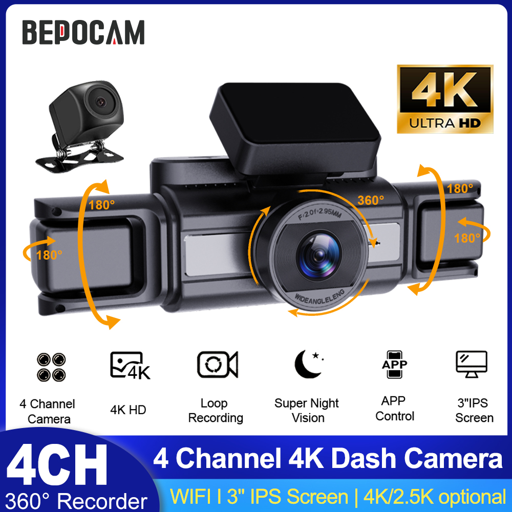 Power Tools Japan - BEPOCAM Dash Cam 4CH 4K per