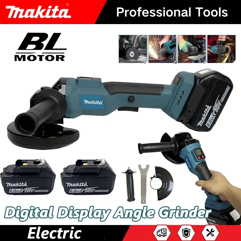 Power Tools Display - Smerigliatrice Angolare Elettrica Brushless Makita 125MM